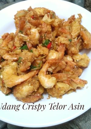 Foto resep Udang Crispy Telor Asin