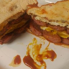 A picture of Smoked Sausage and Egg Sandwich.