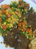 Steak ala bulan