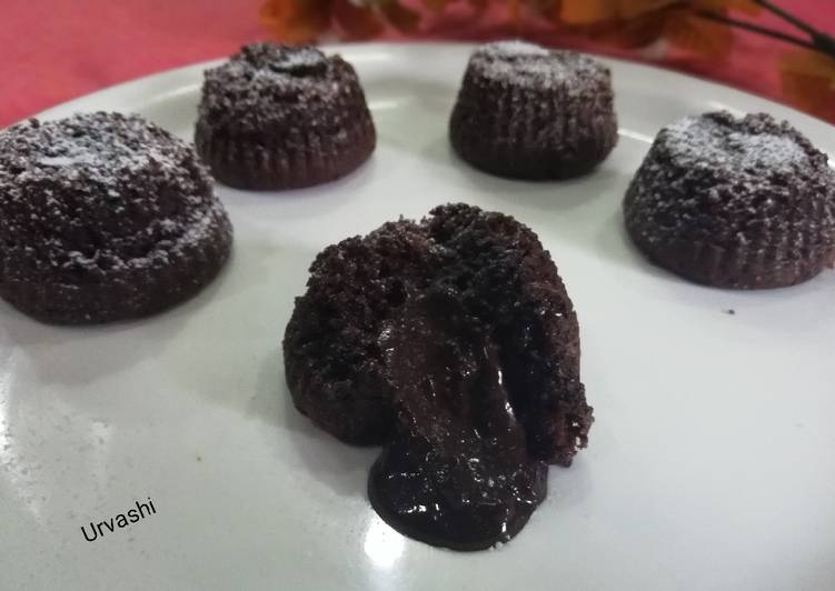 Recipe: Tasty Wheat flour choco lava cup cake