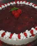 Cheesecake de cereza para Navidad