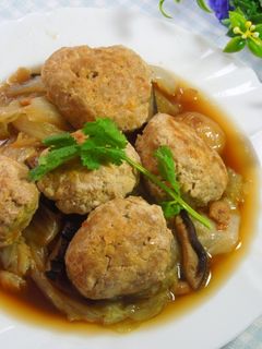 獅子頭白菜滷 的食譜成品照片