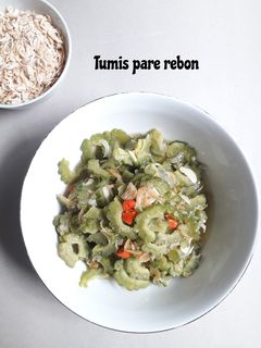 Foto resep Tumis pare rebon