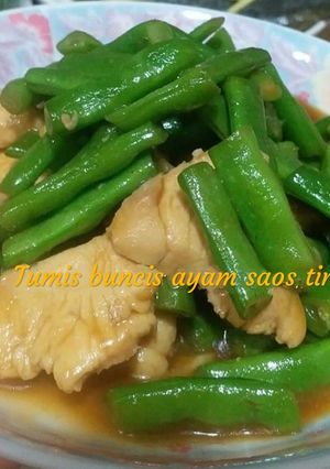 Foto resep Tumis buncis ayam saos tiram