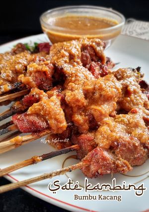 Foto resep Sate Kambing Bumbu Kacang