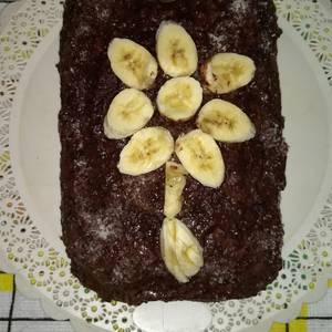 Pastel de chocolate con chip de chocolate