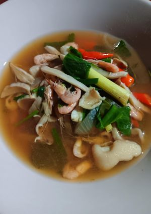 รูปของ ต้มยำกุ้ง (ฝอย) ใส่เห็ดโคน