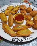 Batata vada & mirchi vada