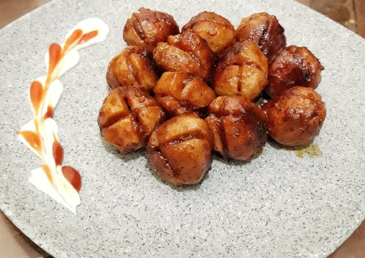 Langkah memasak Bakso Bakar Lezat