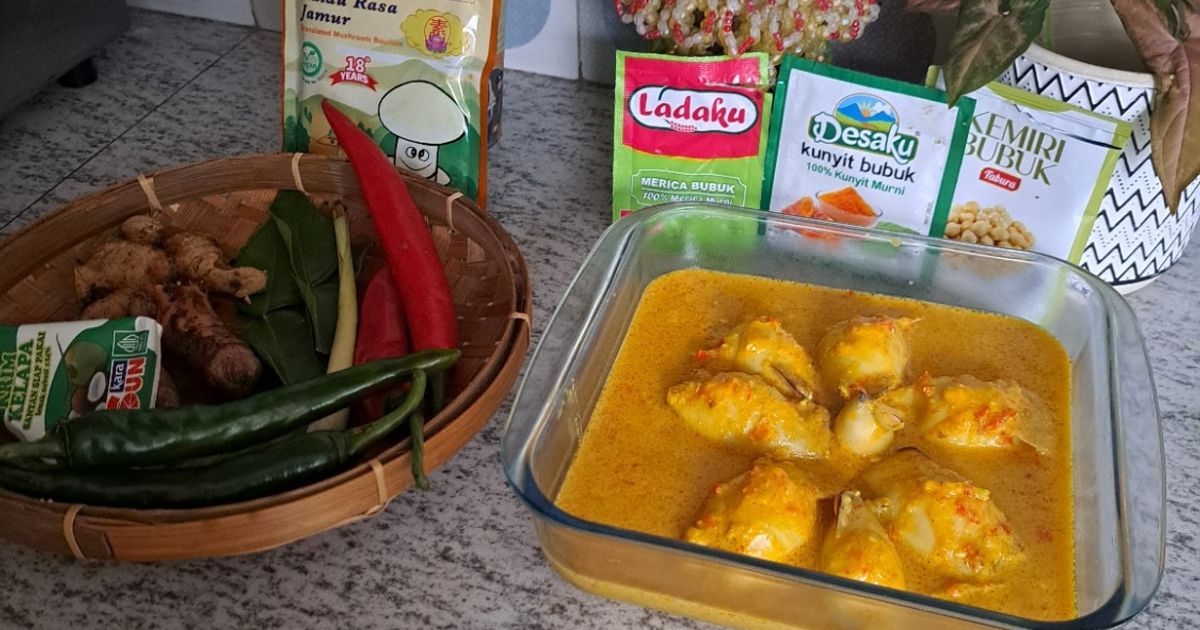 Gulai Cumi Isi Tahu