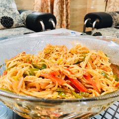 Mouth watering hakka noodless A picture of Mouth watering hakka noodless.