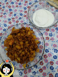 عکسی از دستور سیب زمینی و سویا