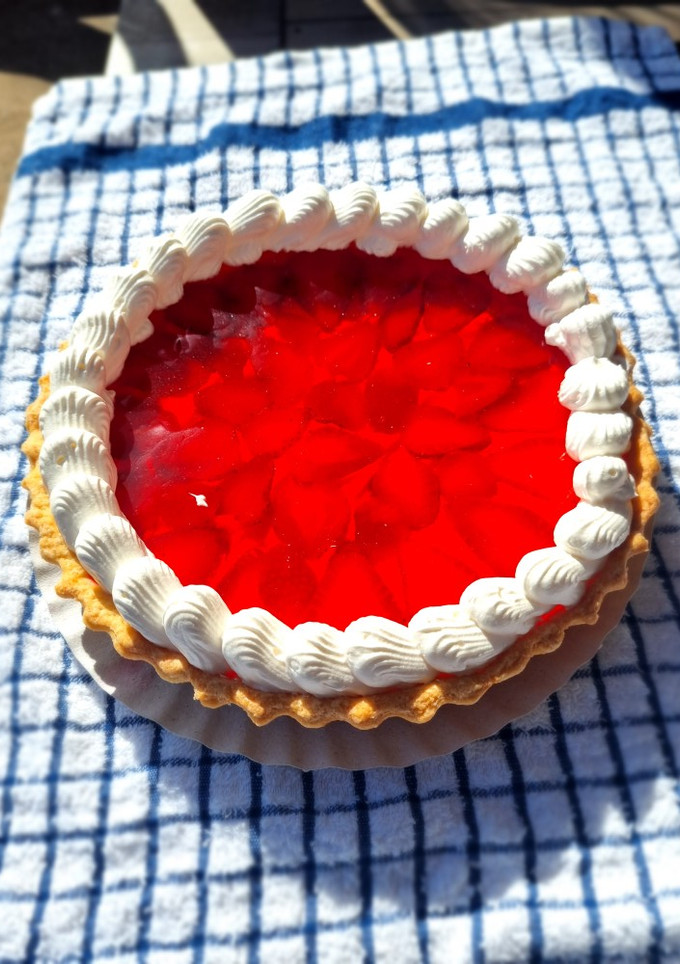 Una foto de Tarta de frutillas🍓