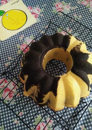 Foto resep Marmer cake tanpa kulit
