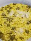 Risotto piselli e zafferano
