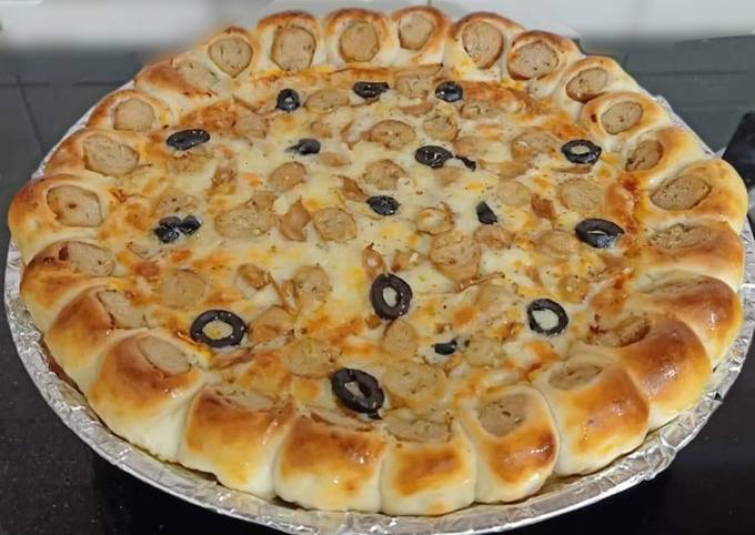 Steps to Prepare Favorite Chicken Kabab &amp; Cheesy Bites Pizza 🍕🧀🧀🍕