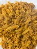 Pasta con carne y queso