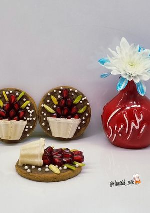 عکسی از دستور گلدان شکلاتی اناری (شب یلدا)🪴