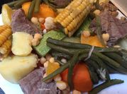 Una foto de mazorca con carne