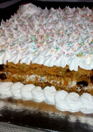 A picture of Carrot sheet cake#authors marathon.
