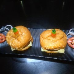 Spicy Aloo veg Burger A picture of Spicy Aloo veg Burger.