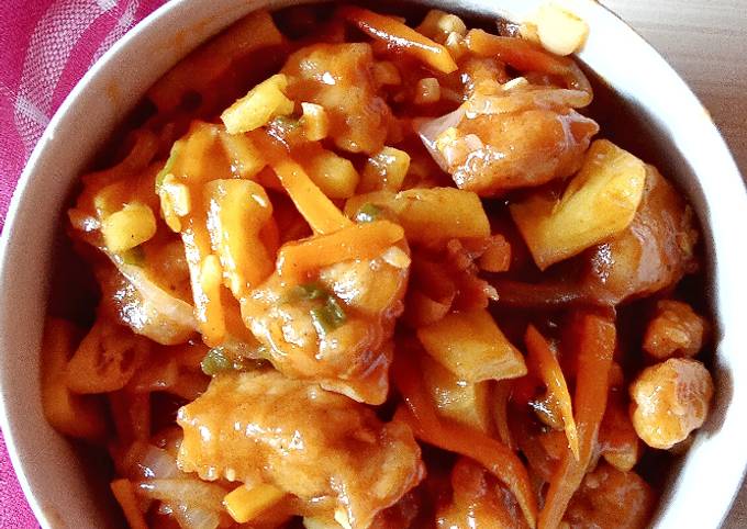 Langkah Mudah untuk Menyiapkan Ayam saus asam manis Anti Gagal