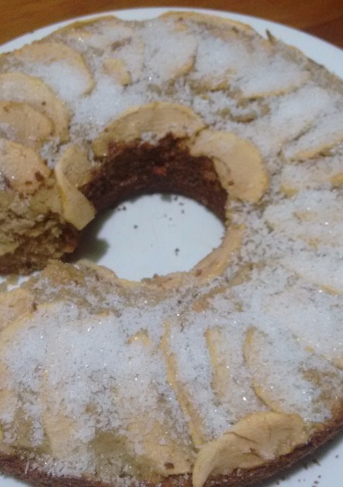 Una foto de Budín de avena y manzanas