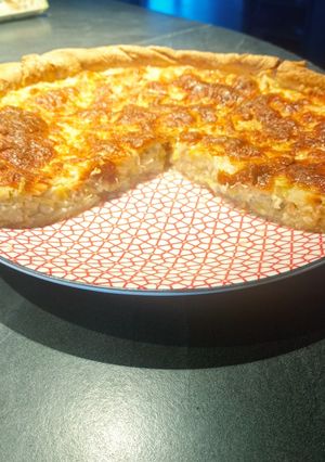 Une photo de Tarte aux poireaux et saumon fumé