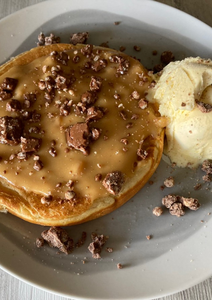 Una foto de Tortitas con turrón