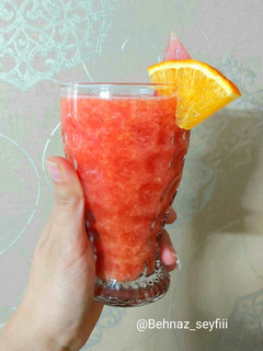 عکسی از دستور موکتل هندوانه و پرتقال🍹
