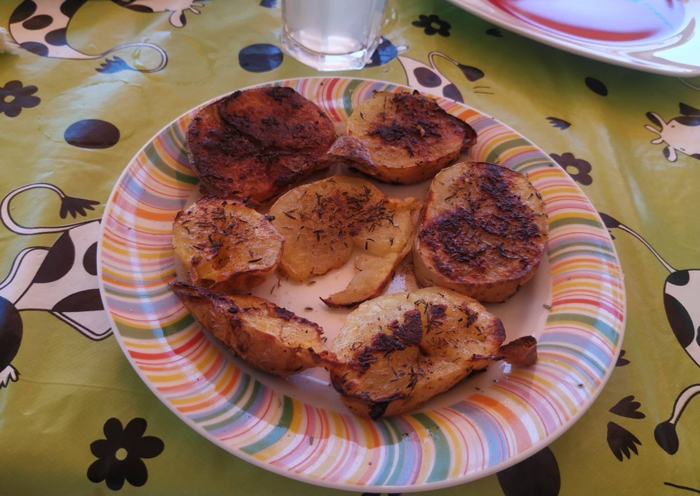 Patatas especiadas. Receta fit