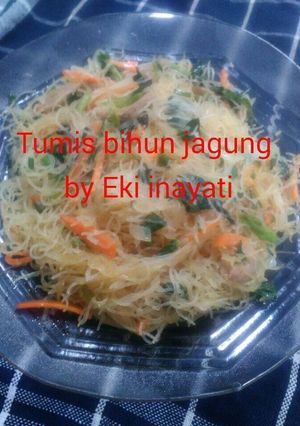 Foto resep Bihun jagung sayur simple