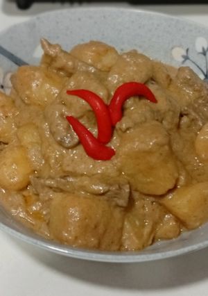 Foto resep Kalio daging sapi dan kentang sederhana bumbu instan