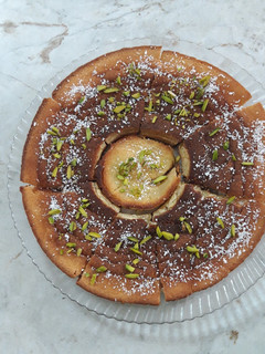 عکسی از دستور کیک ساده بدون فر