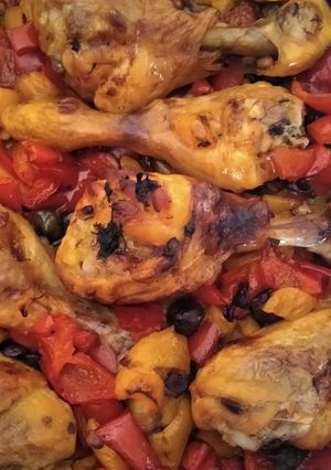 Foto di Pollo e peperoni al forno