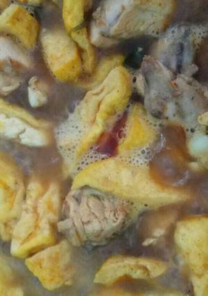 Foto resep Kari ayam tahu instan