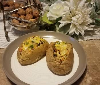 Popular Recipe Vegetarian Stuffed Baked Potato Practical Delicious