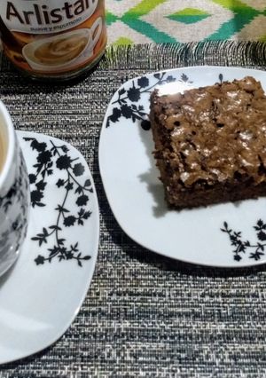 Una foto de Brownie de chocolate delicioso