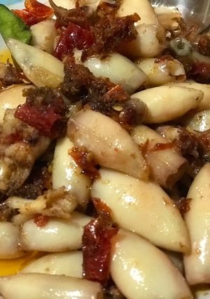 Foto resep Cumi asin balado