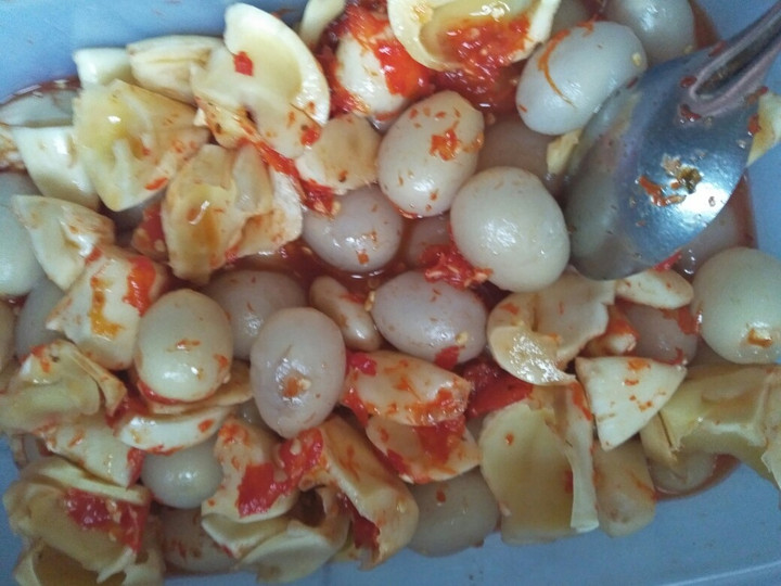 Cara Gampang Menyiapkan Manisan rambutan + buah salak, Lezat Sekali