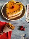 No - bake melon cheese cake