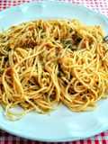 Spaghetti al mojo de hortalizas