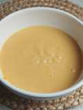 Crema de boniato, puerro y queso en Robot Taurus Foodie