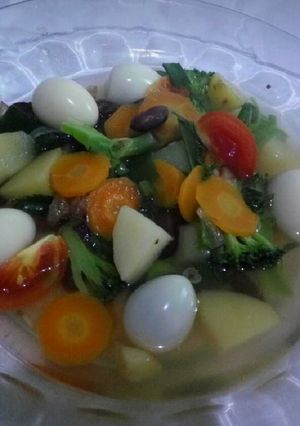 Foto resep Sayur Sop Telur Puyuh