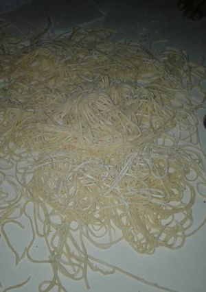 Una foto de Tallarines caseros