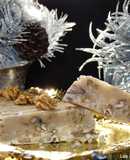 Turrón de nata y nueces