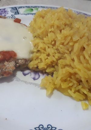 Una foto de Arroz con cúrcuma