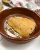 Bacalao gratinado con mahonesa casera con especias