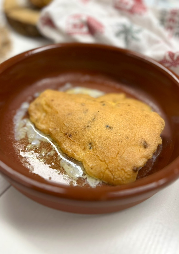 Una foto de Bacalao gratinado con mahonesa casera con especias