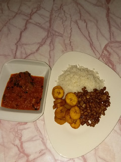 A picture of Good old Rice and Beans.
